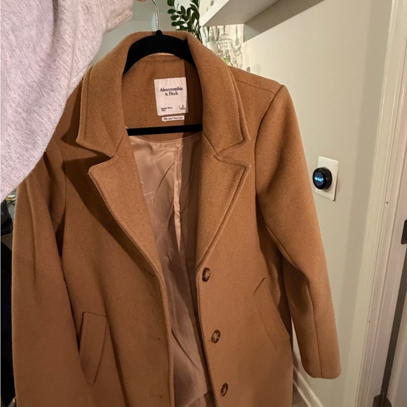 Abercrombie & Fitch Tan Pea Coat - Picture 2 of 4